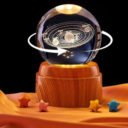 Crystal Ball Night Light مصباح ليلي بكرة كريستال