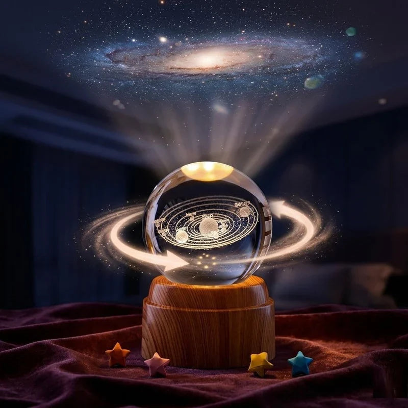 Crystal Ball Night Light مصباح ليلي بكرة كريستال