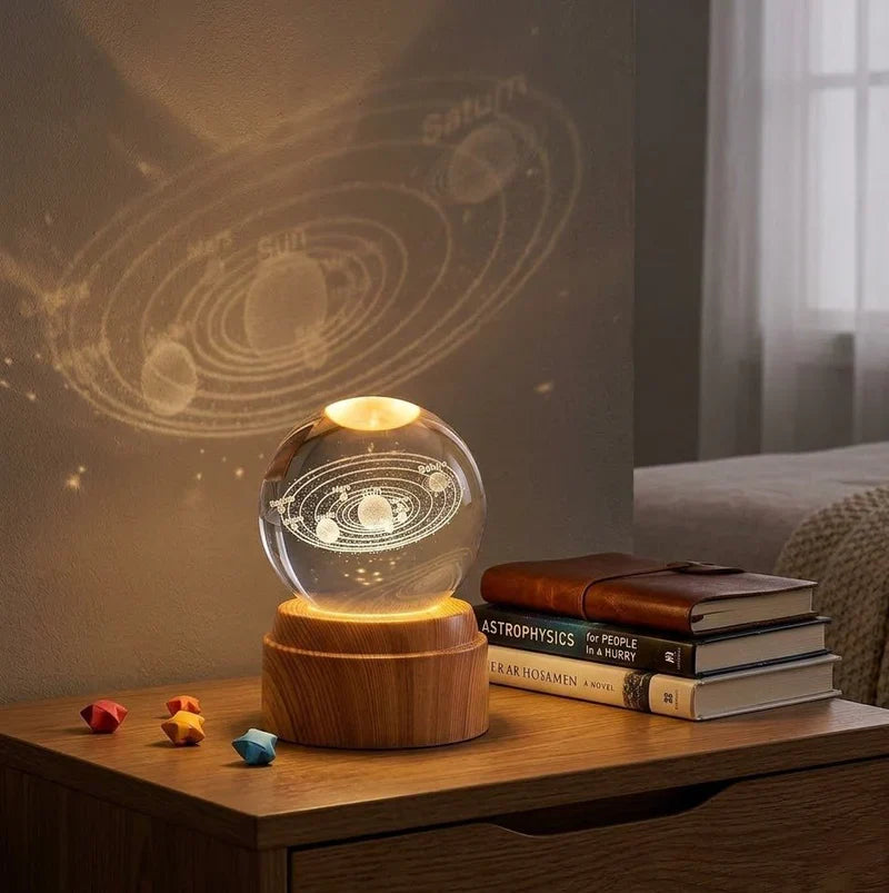 Crystal Ball Night Light مصباح ليلي بكرة كريستال