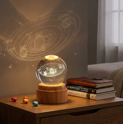 Crystal Ball Night Light مصباح ليلي بكرة كريستال