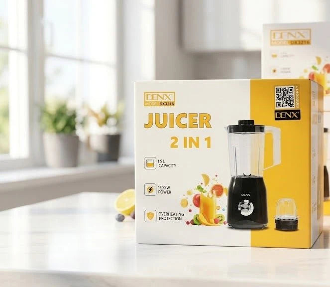 DENX 2-in-1 Juicer & Blender  خلاط وعصارة DENX 2 في 1