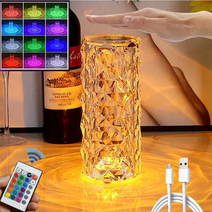 LED Crystal Table Lamp مصباح طاولة كريستال LED
