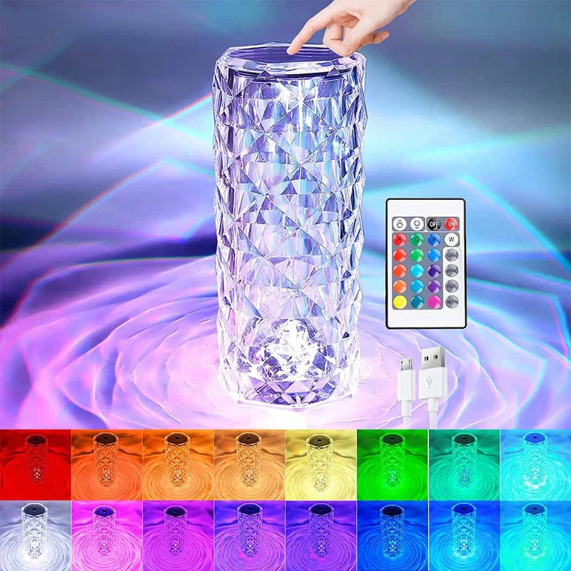 LED Crystal Table Lamp مصباح طاولة كريستال LED