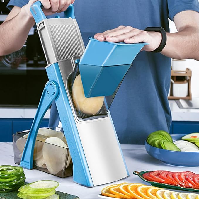 Multi-Function Vegetable Cutter with Storage Box  قطاعة الخضار متعددة الوظائف مع صندوق تخزين